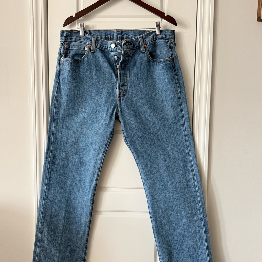 Levi’s 501 Original Fit Button Fly Straight Leg Jeans Men’s 36x34